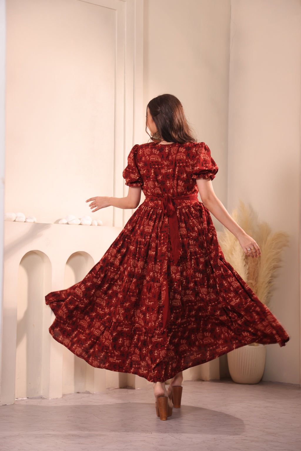 Sindhri Ajrakh  Maxidress