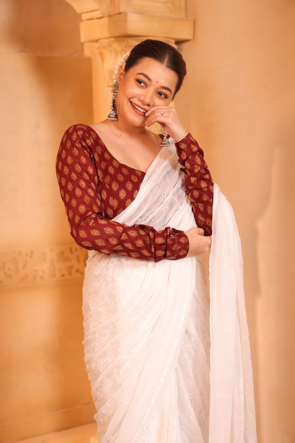 Aradhya Cotton Full Sleeve Blouse
