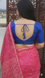 Royal blue Cotton silk Blouse