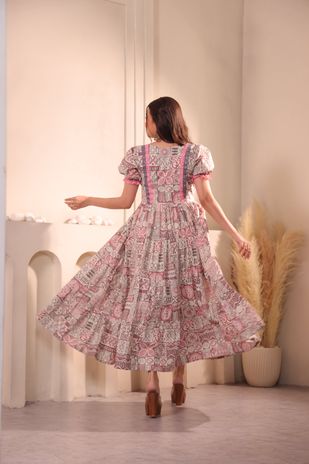 Latifa Printed  Maxidress