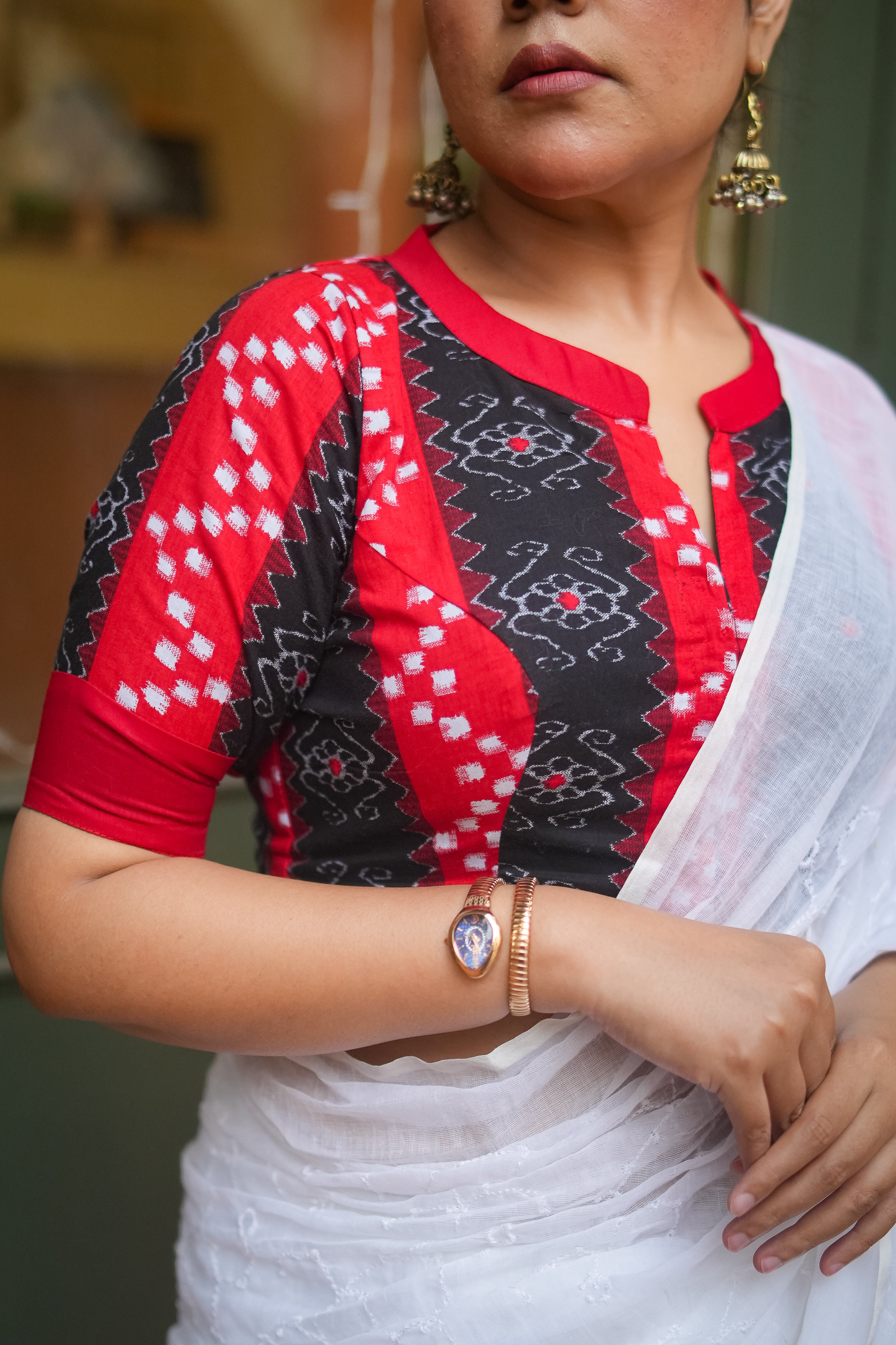 Red Eclipse Blouse