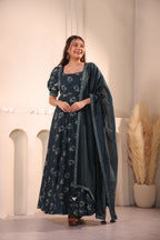 Teal Reverie Maxidress