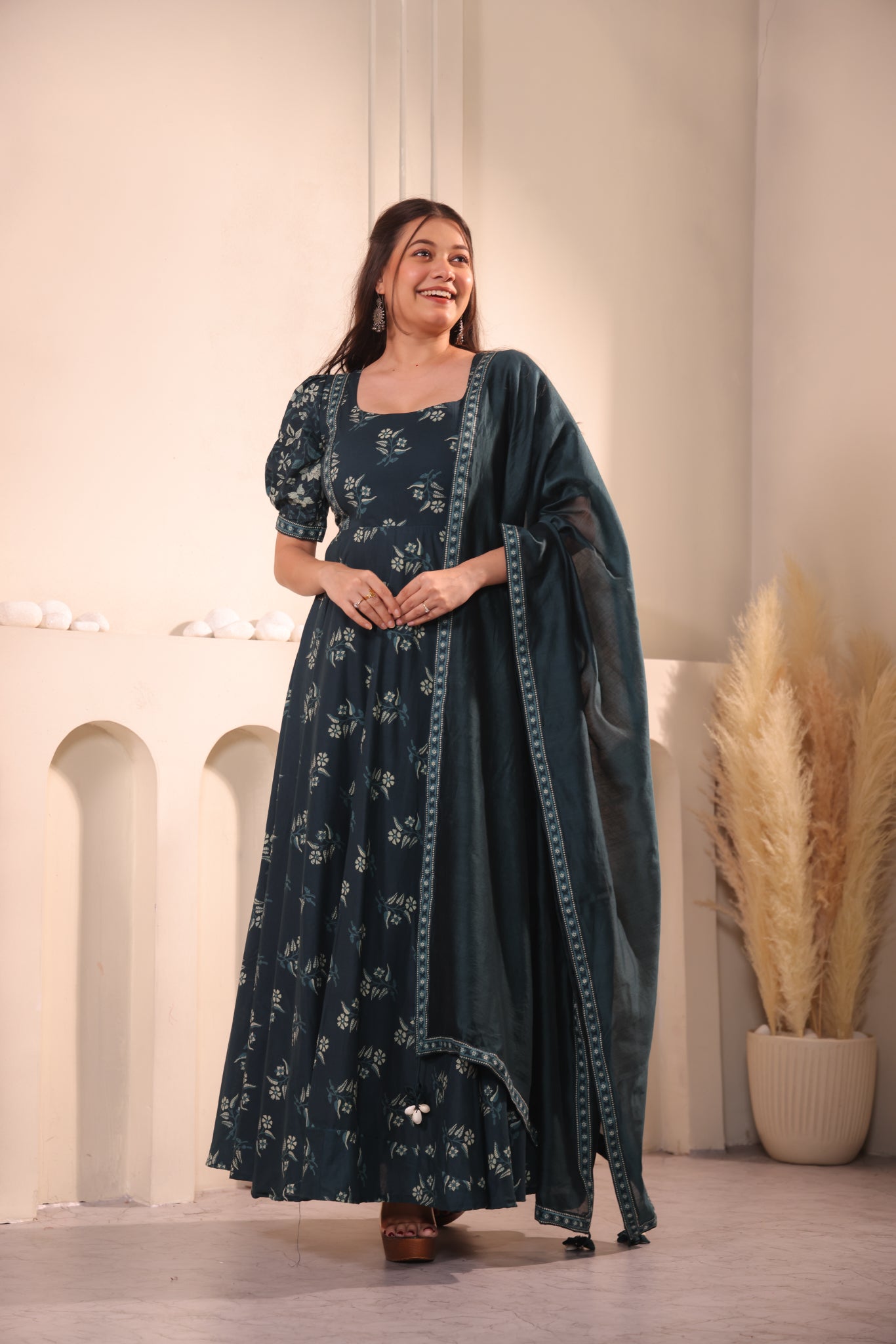 Teal Reverie Maxidress