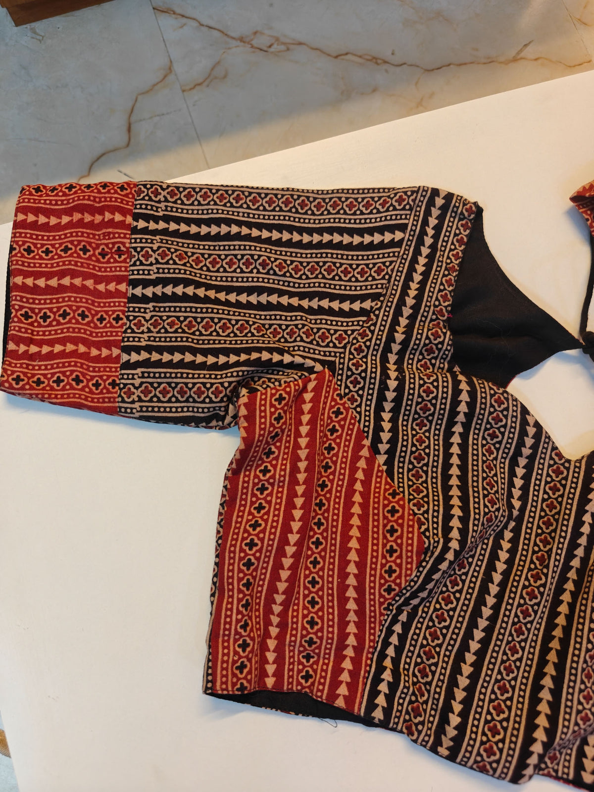 Salimar Patchwork Ajrakh Blouse