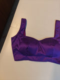 Purple Art Raw silk Blouse (Copy)