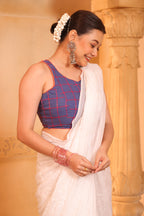 Bloom Check Racer Back Blouse