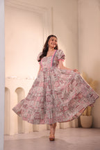 Latifa Printed  Maxidress