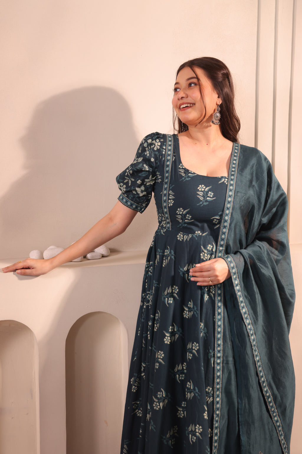Teal Reverie Maxidress