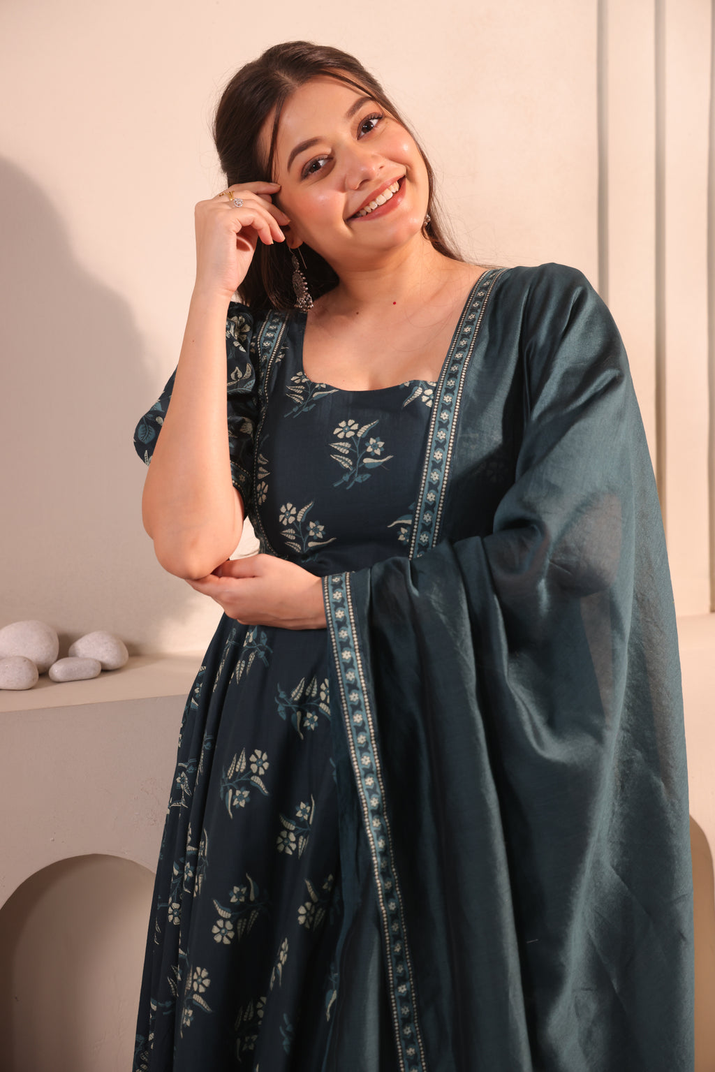 Teal Reverie Maxidress
