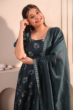 Teal Reverie Maxidress