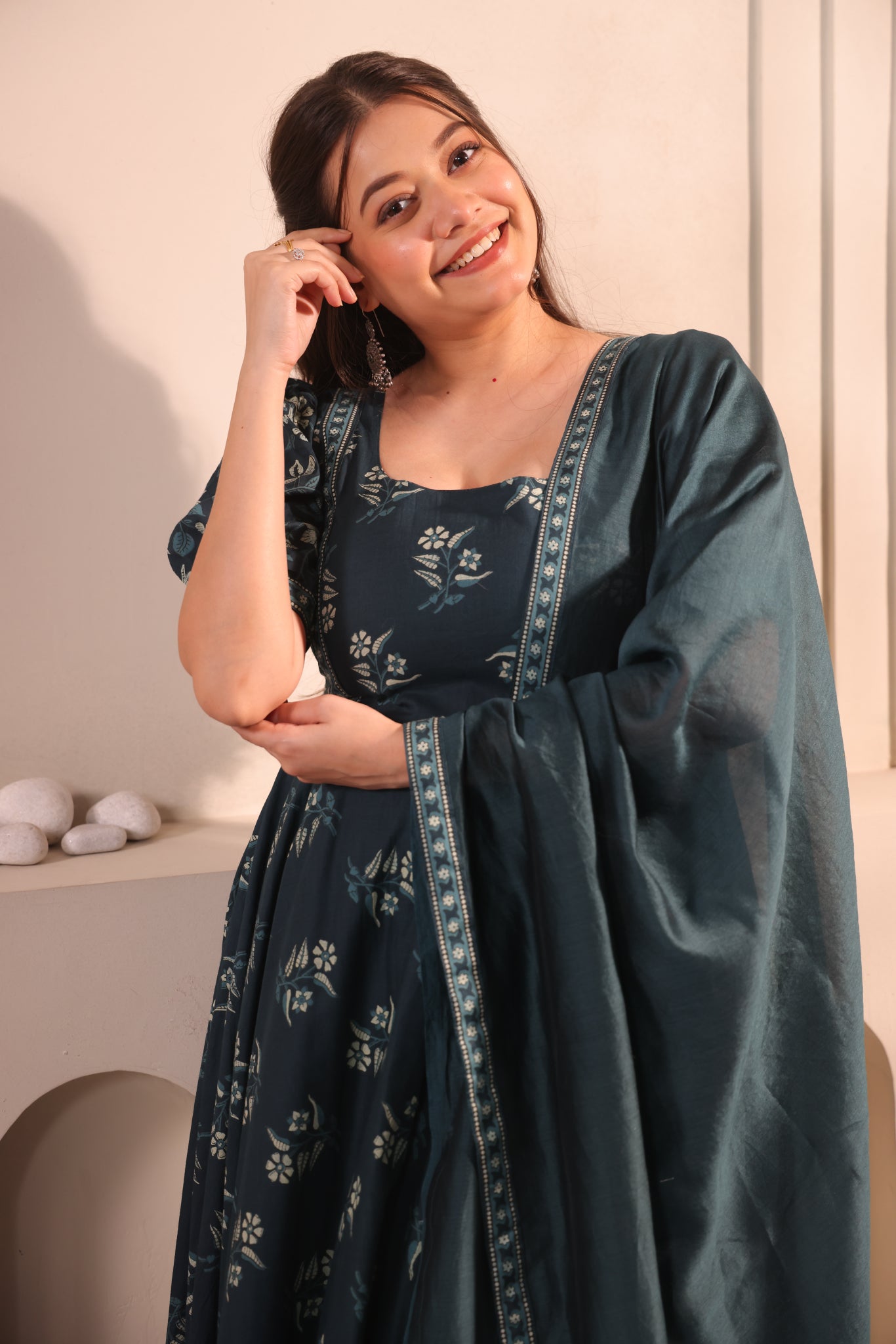 Teal Reverie Maxidress