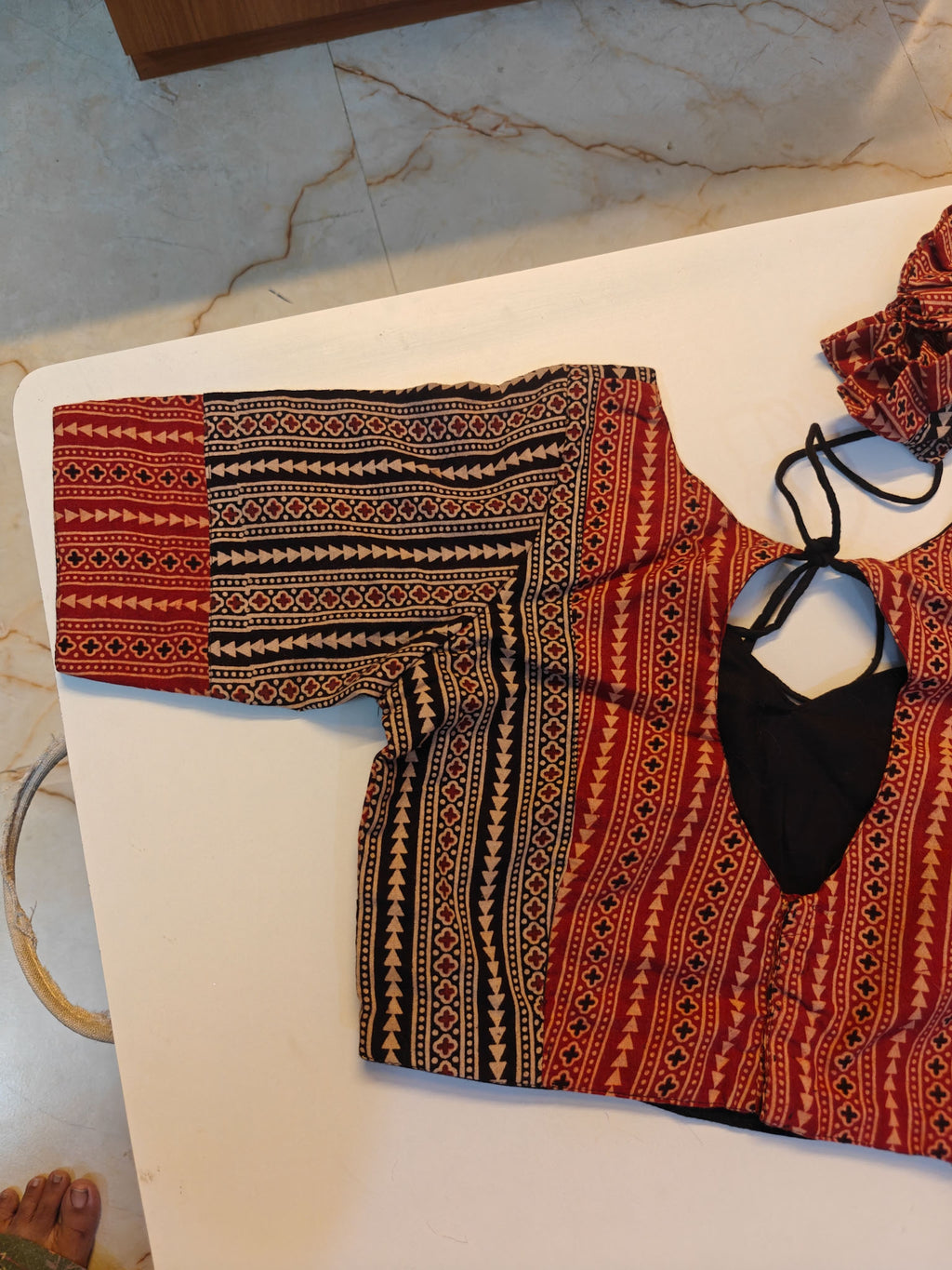 Salimar Patchwork Ajrakh Blouse