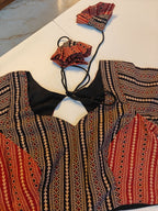 Salimar Patchwork Ajrakh Blouse