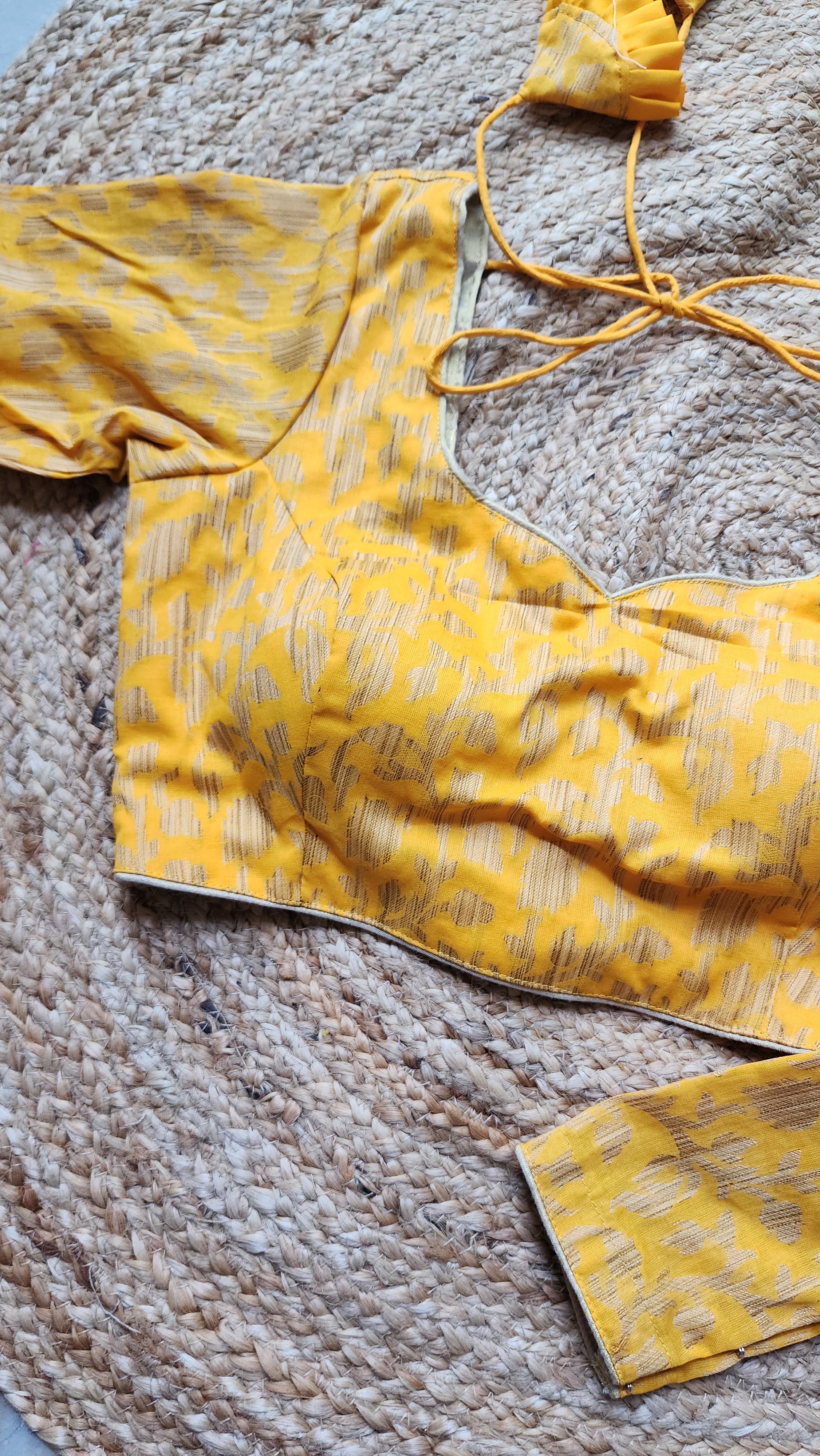 Shabana Jacquard Cotton Full Sleeve Blouse