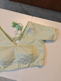 Pastle green cotton silk blouse