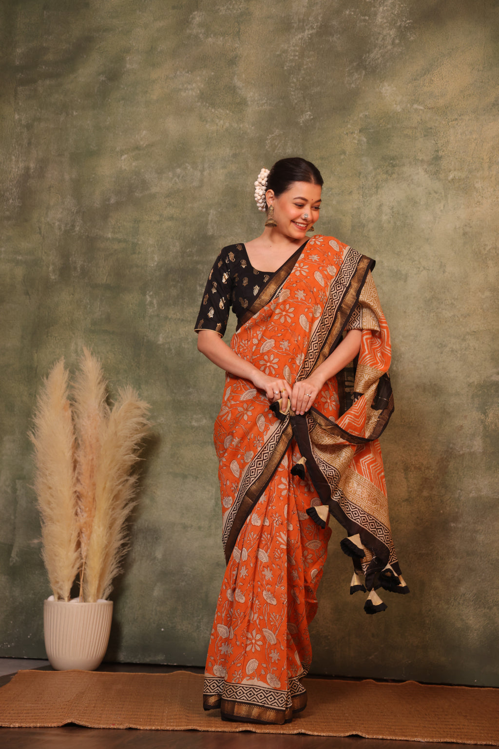 Roshi Maheshwari Cotton Silk Saree