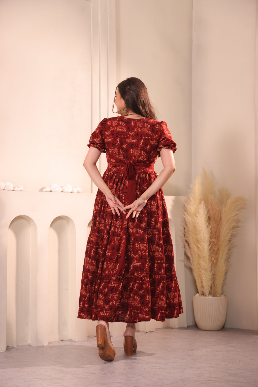 Sindhri Ajrakh  Maxidress