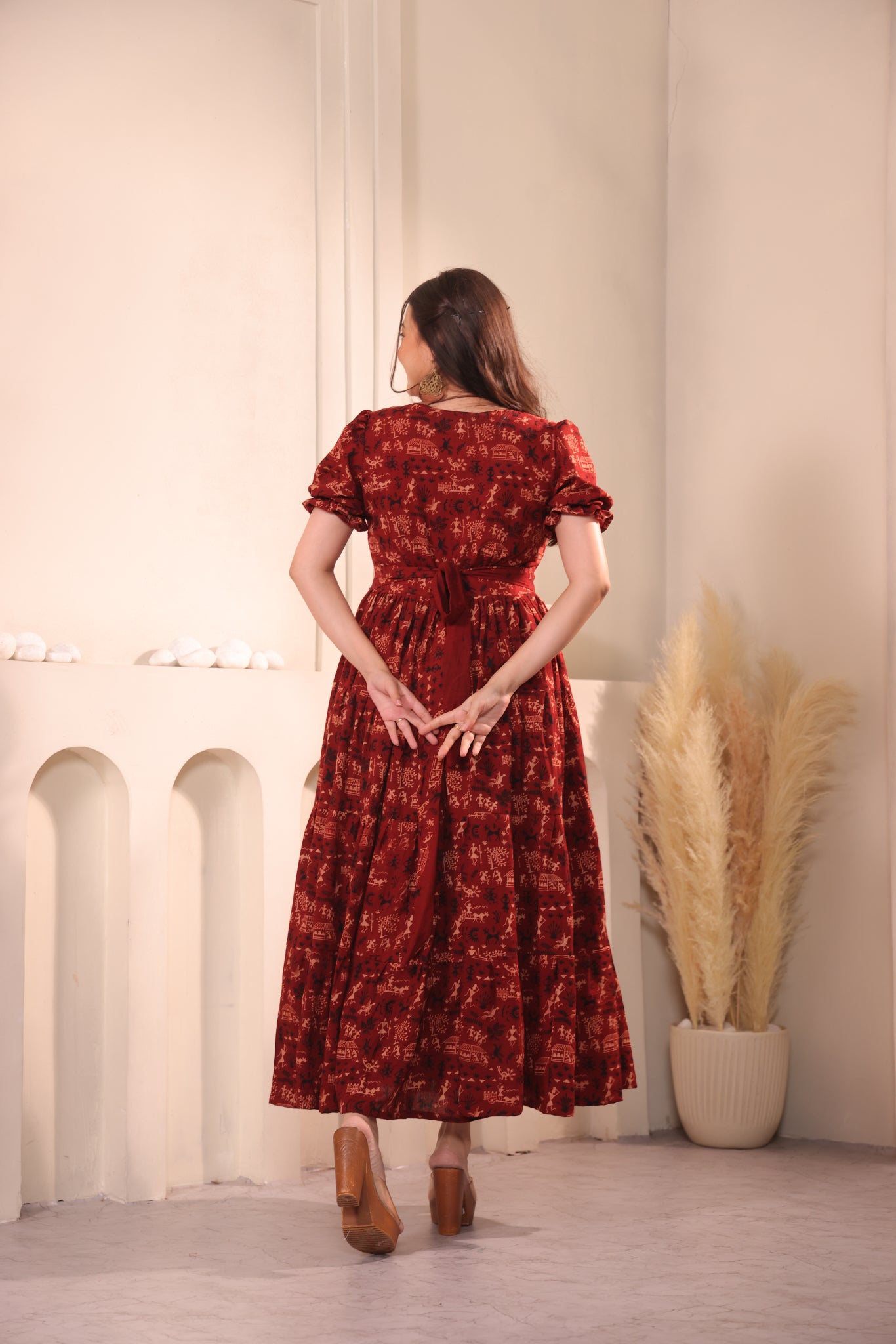 Sindhri Ajrakh  Maxidress