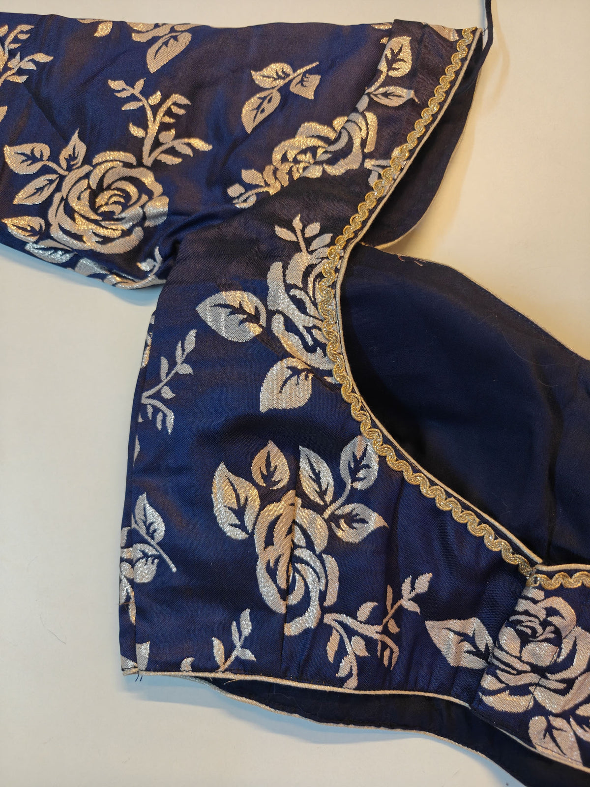 Navy Rose Blouse