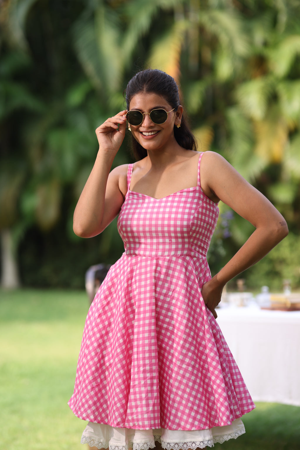 Strawberry Fields Gingham Dress