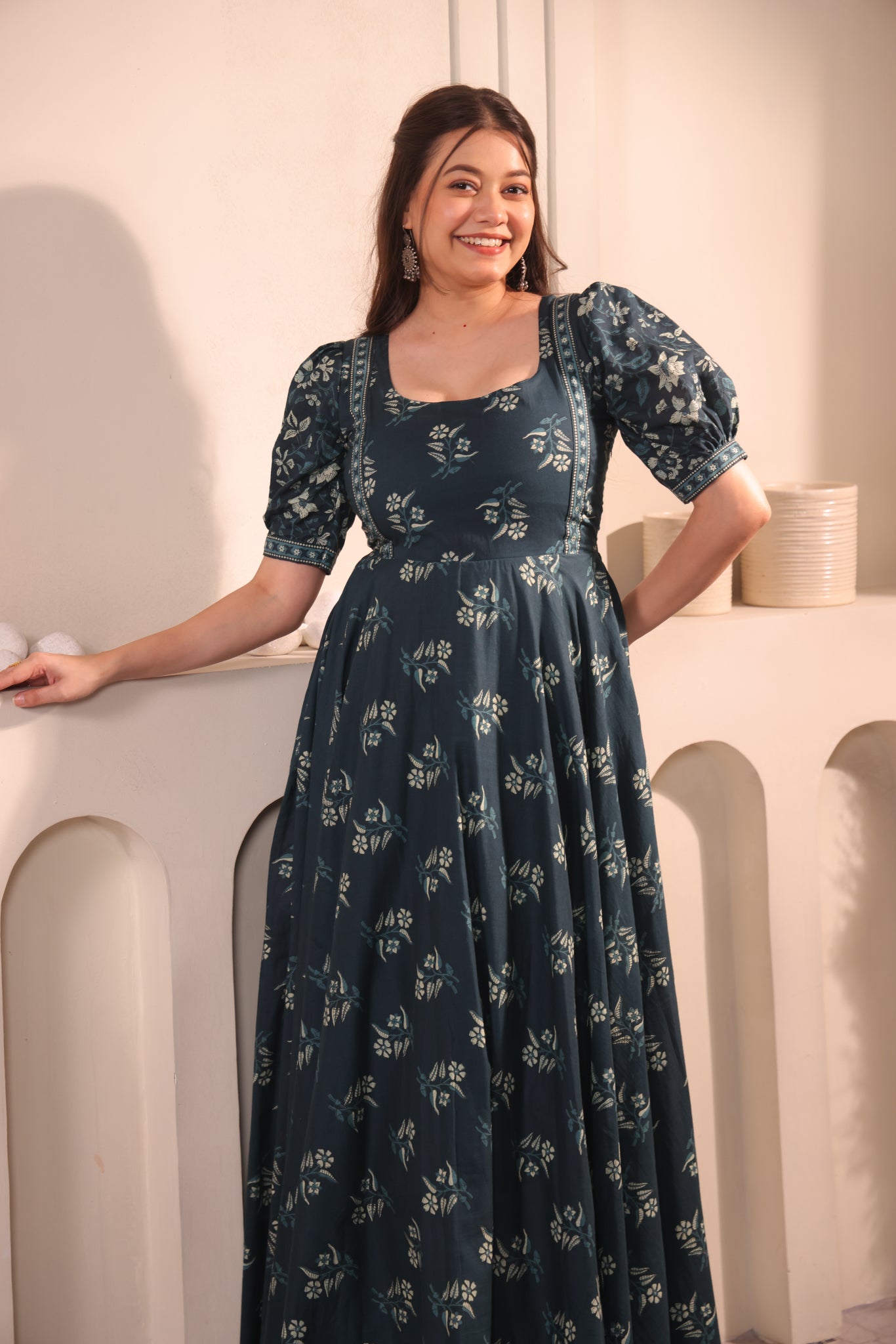 Teal Reverie Maxidress