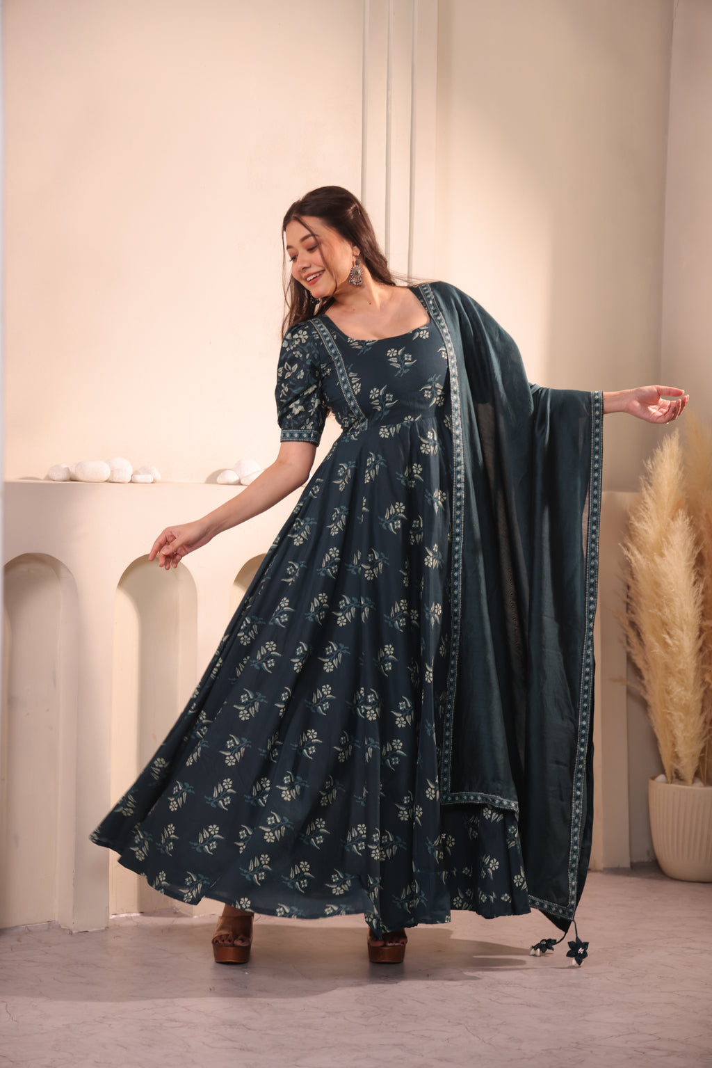 Teal Reverie Maxidress