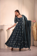 Teal Reverie Maxidress