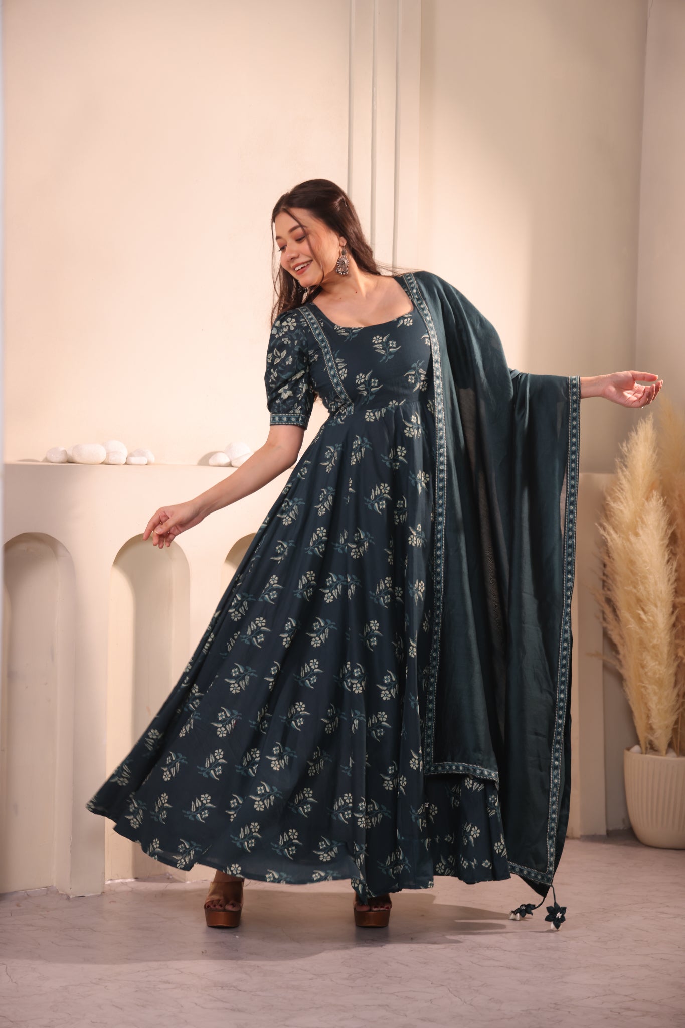 Teal Reverie Maxidress