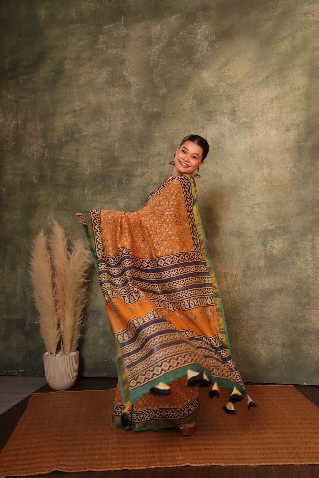 Jahanara Maheshwari Cotton Silk Saree