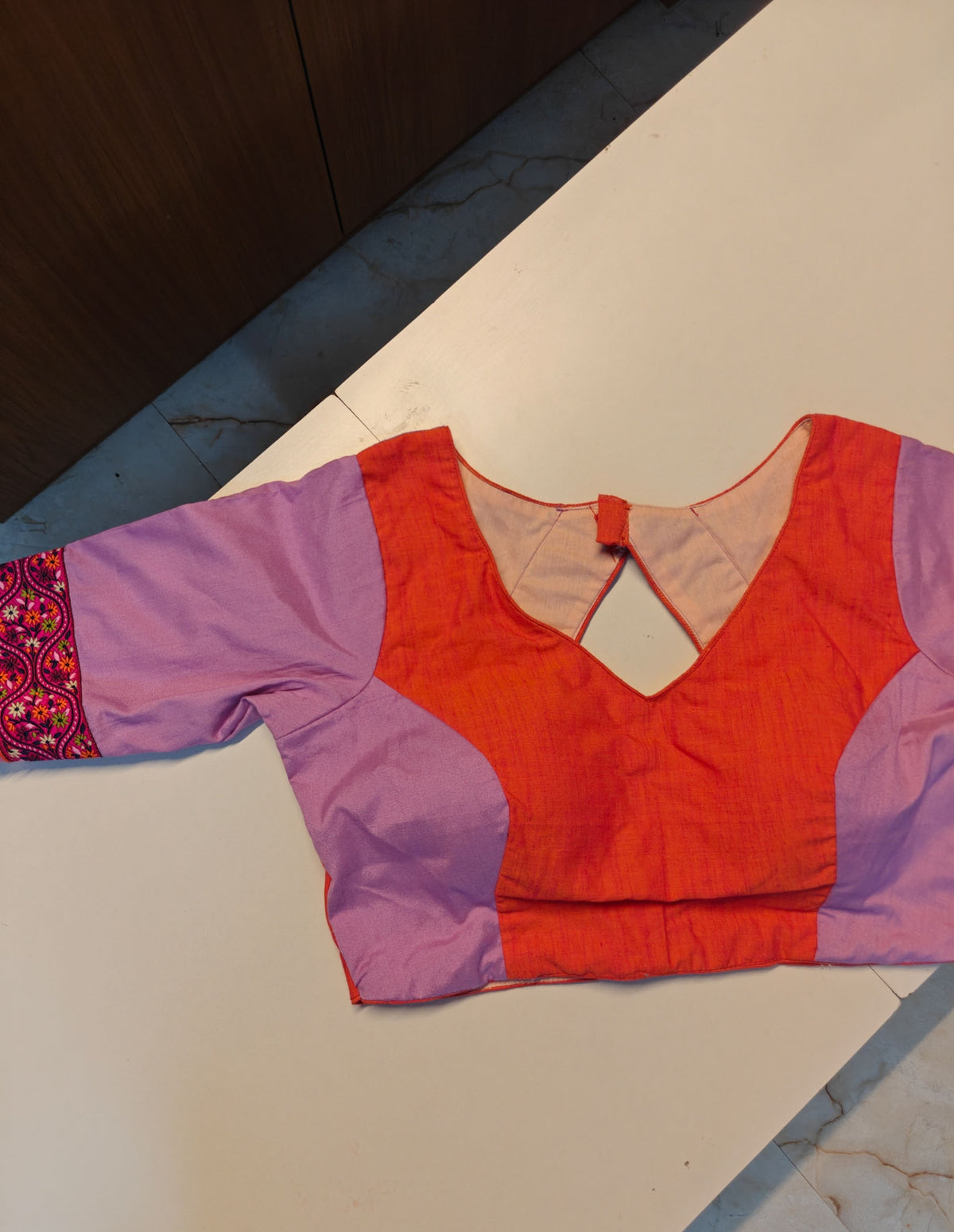 Zara Patchwork Blouse