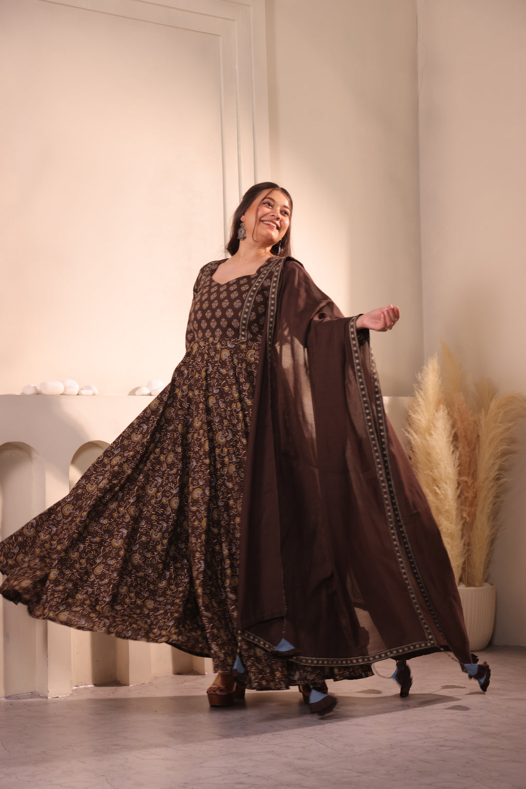 Cocoa Dusk Dupatta