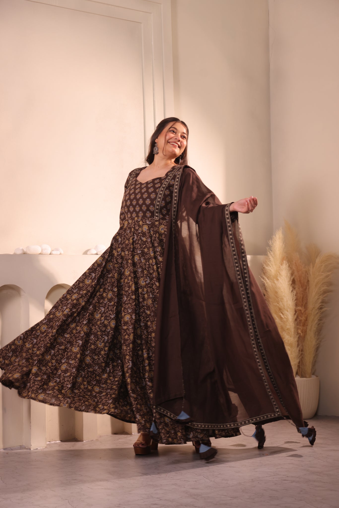 Cocoa Dusk Dupatta