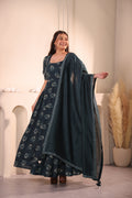 Teal Reverie Dupatta
