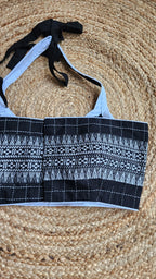 Cross Check Halter Blouse