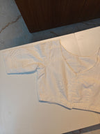 White Cutwork Blouse
