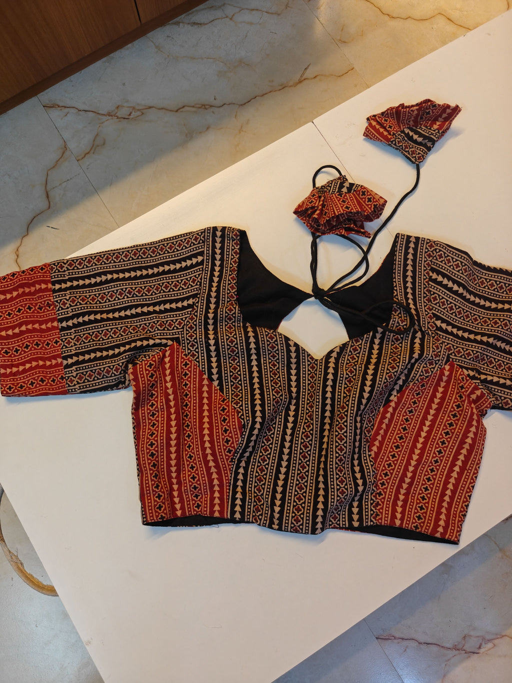 Salimar Patchwork Ajrakh Blouse