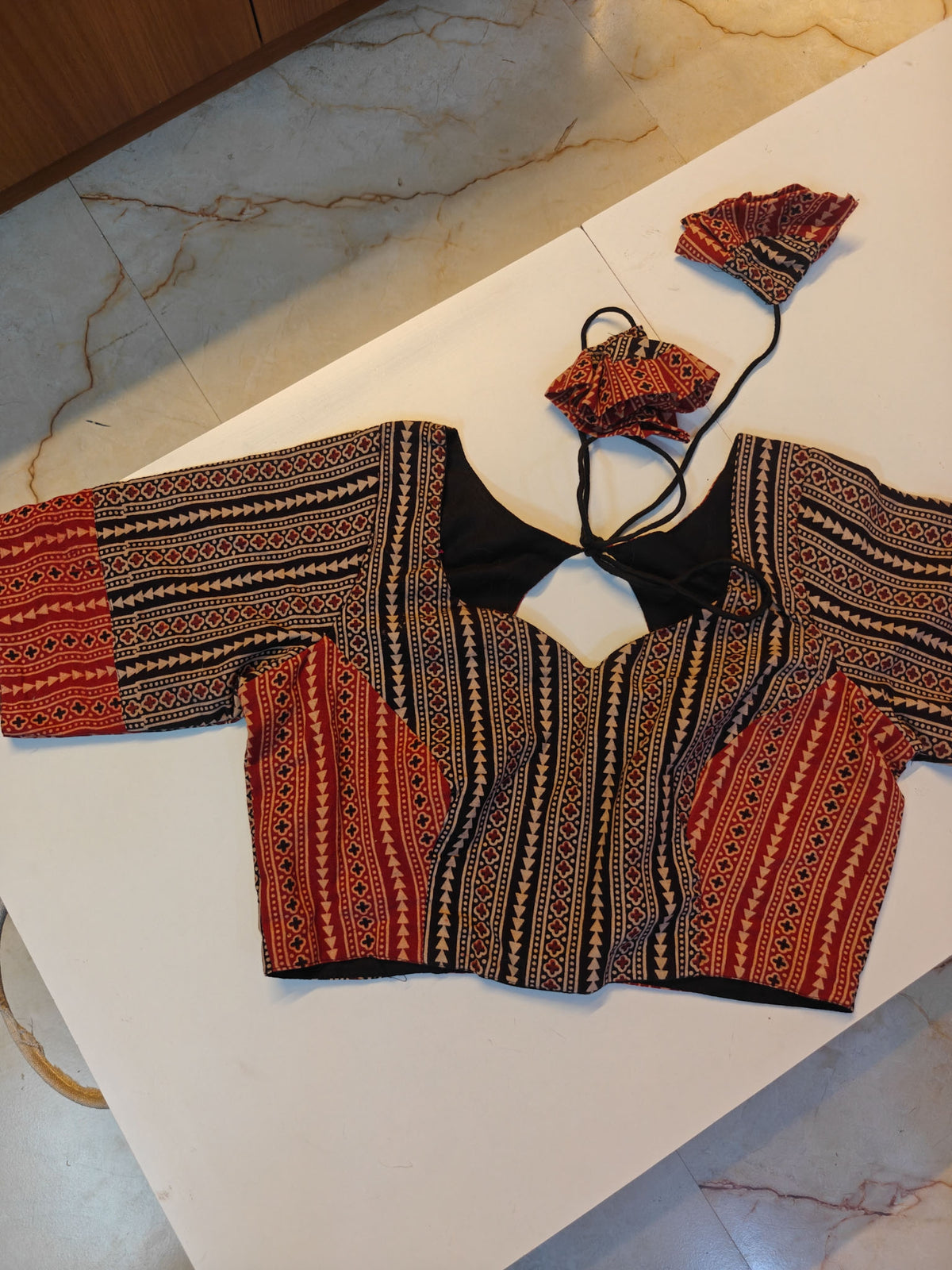 Salimar Patchwork Ajrakh Blouse