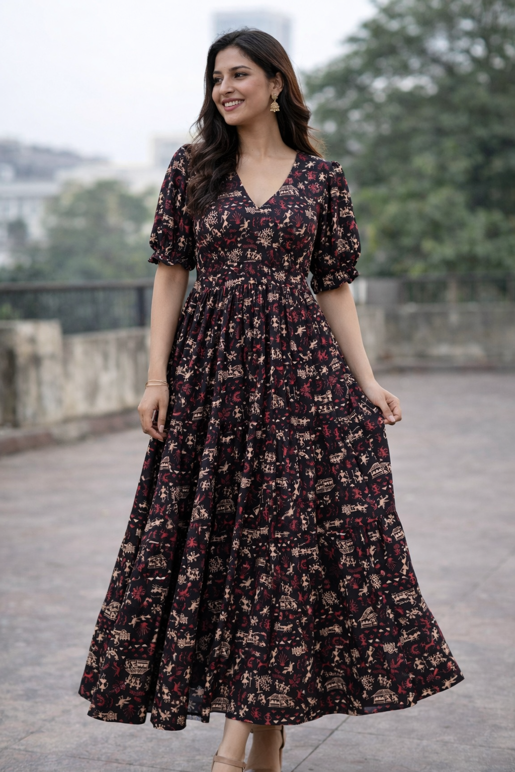 Mehru Ajrakh  Maxidress