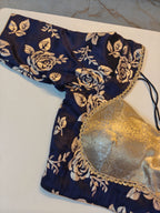 Navy Rose Blouse