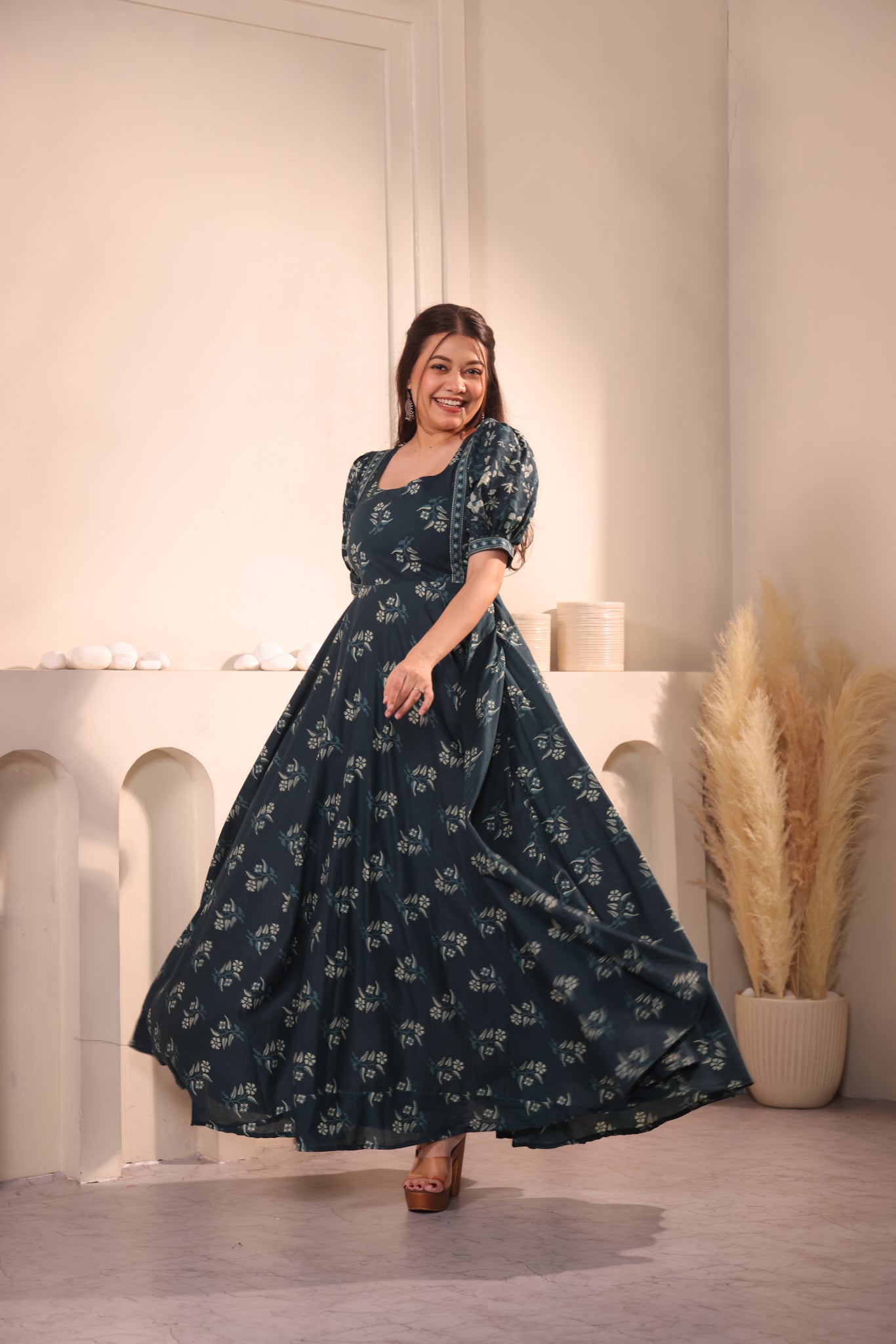 Teal Reverie Maxidress