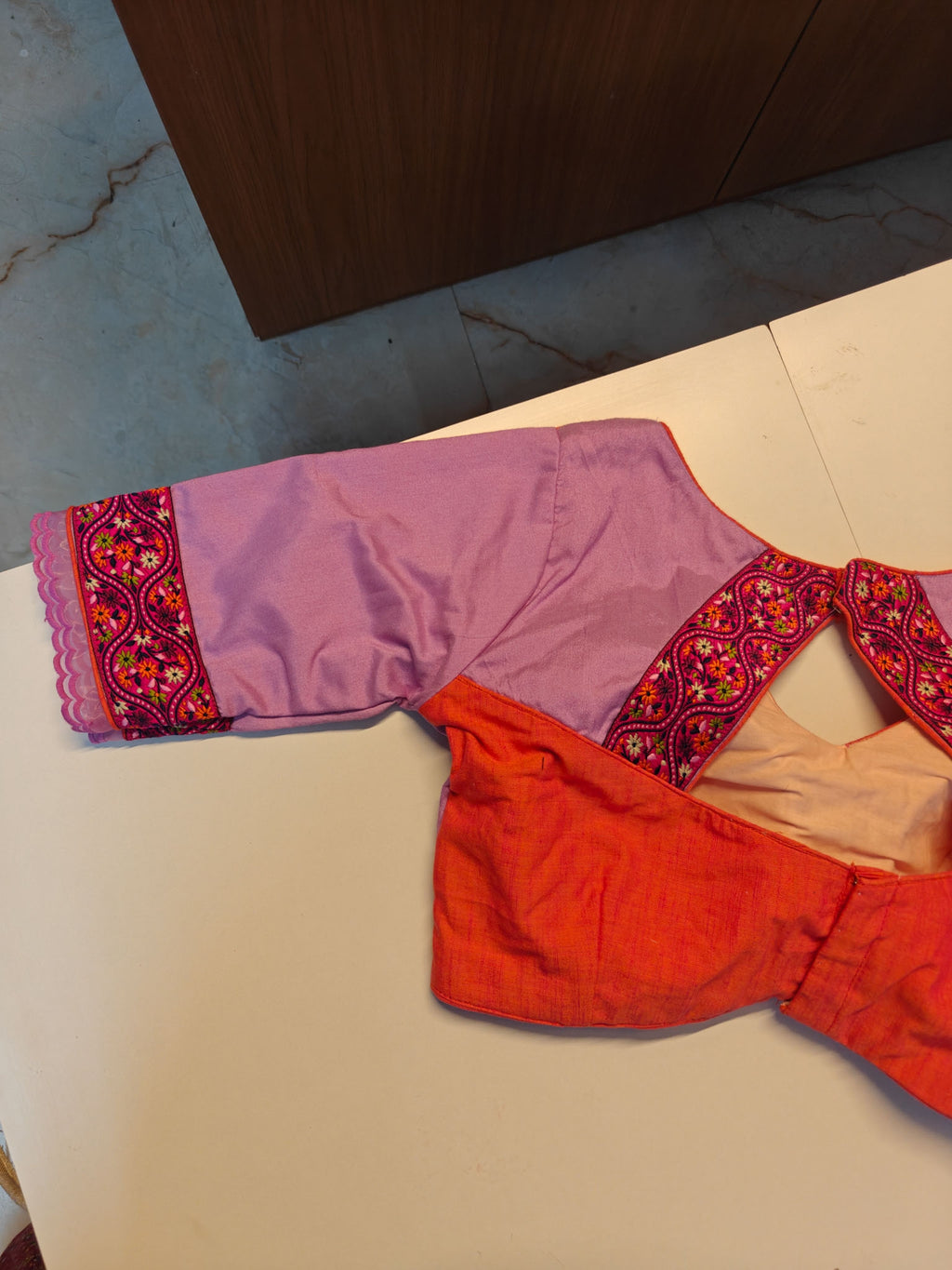 Zara Patchwork Blouse
