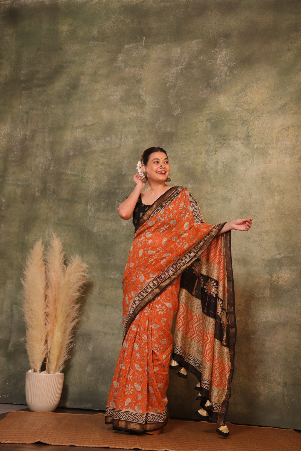 Roshi Maheshwari Cotton Silk Saree