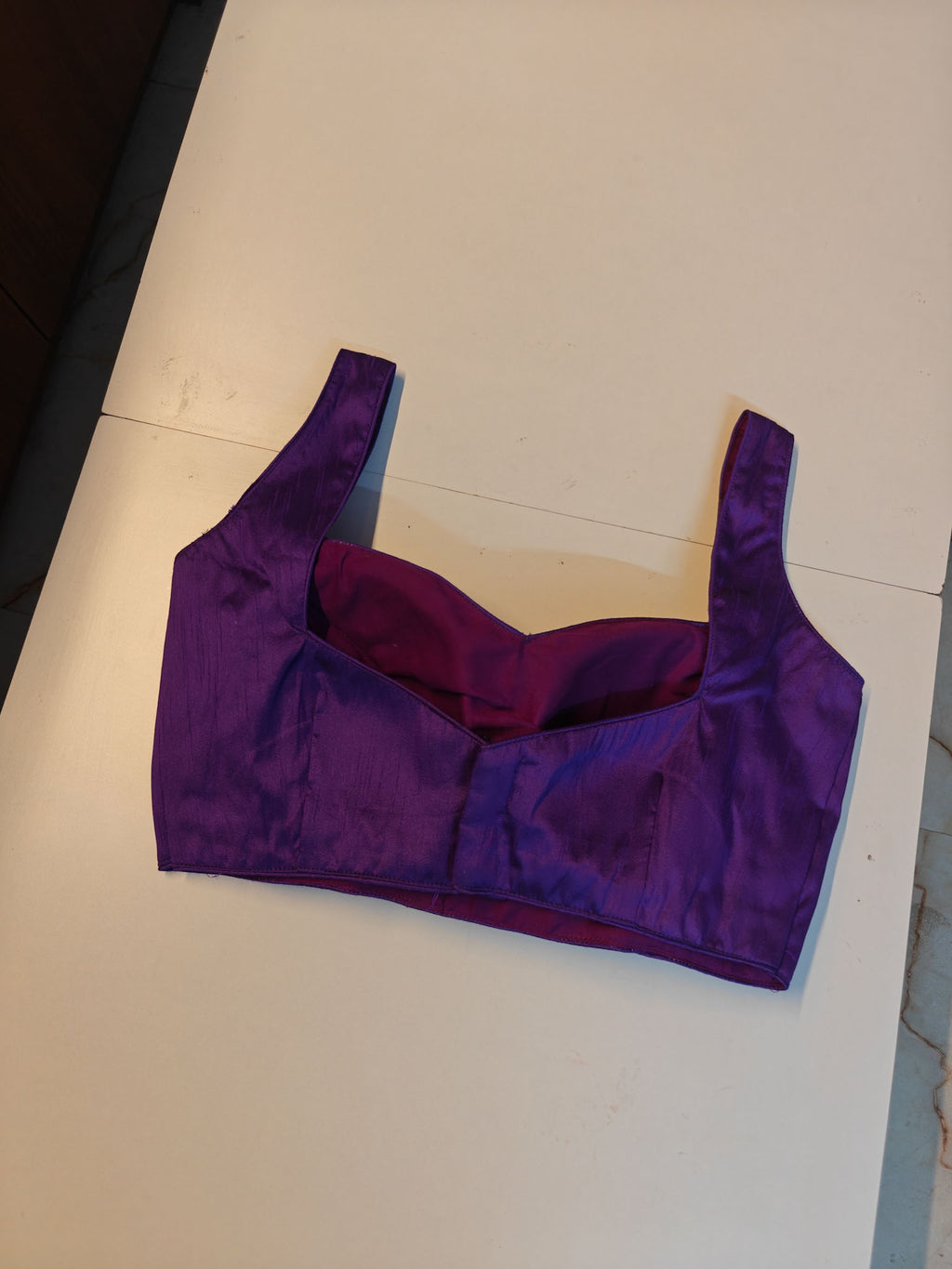 Purple Art Raw silk Blouse (Copy)