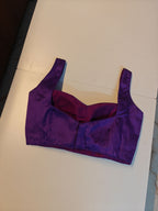 Purple Art Raw silk Blouse (Copy)
