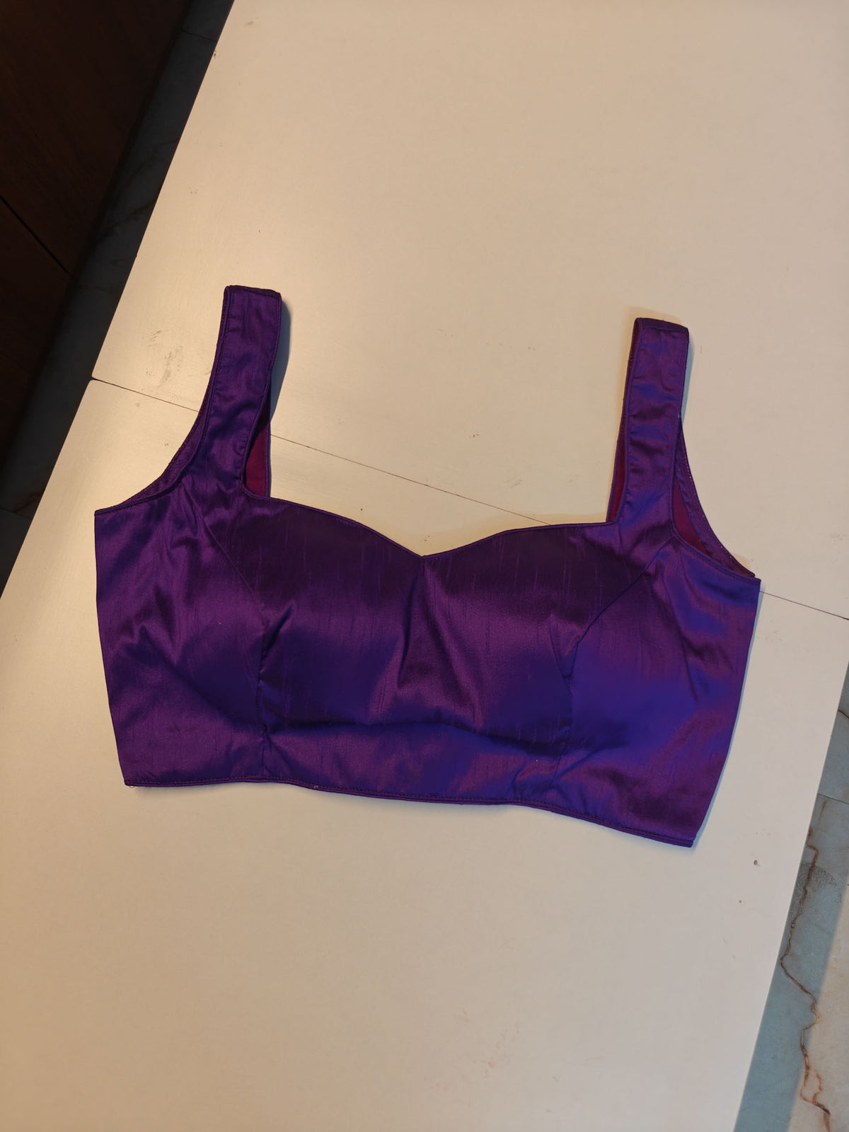 Purple Art Raw silk Blouse (Copy)
